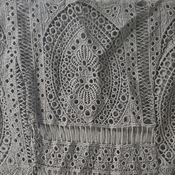 Polagram Black Lace Overlay Midi Dress  - Medium - Picture 6 of 8